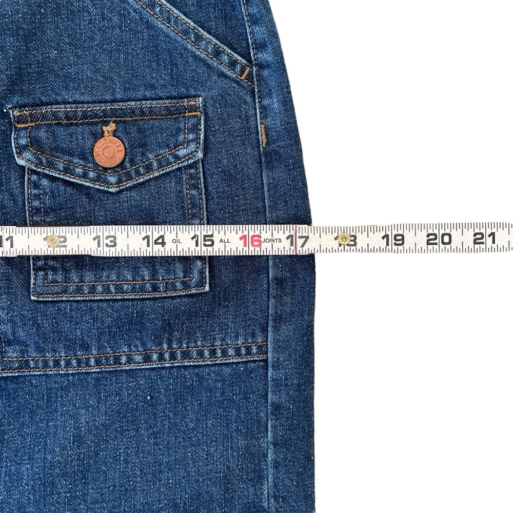 Madewell Denim Pencil Skirt Midi High Waist Size 24